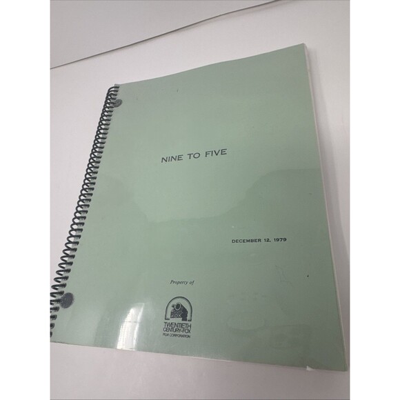 Nine To Five Final Draft Script Dolly Parton Jane Fonda 20th Century Fox 1979 - Picture 2 of 8